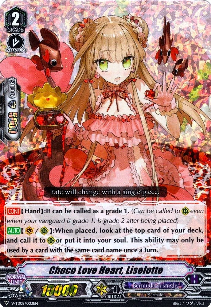 Image for Choco Love Heart, Liselotte (RRR Foil) (V-TD08: Schokolade Melody) (V-TD08/003EN) - Cardfight Vanguard