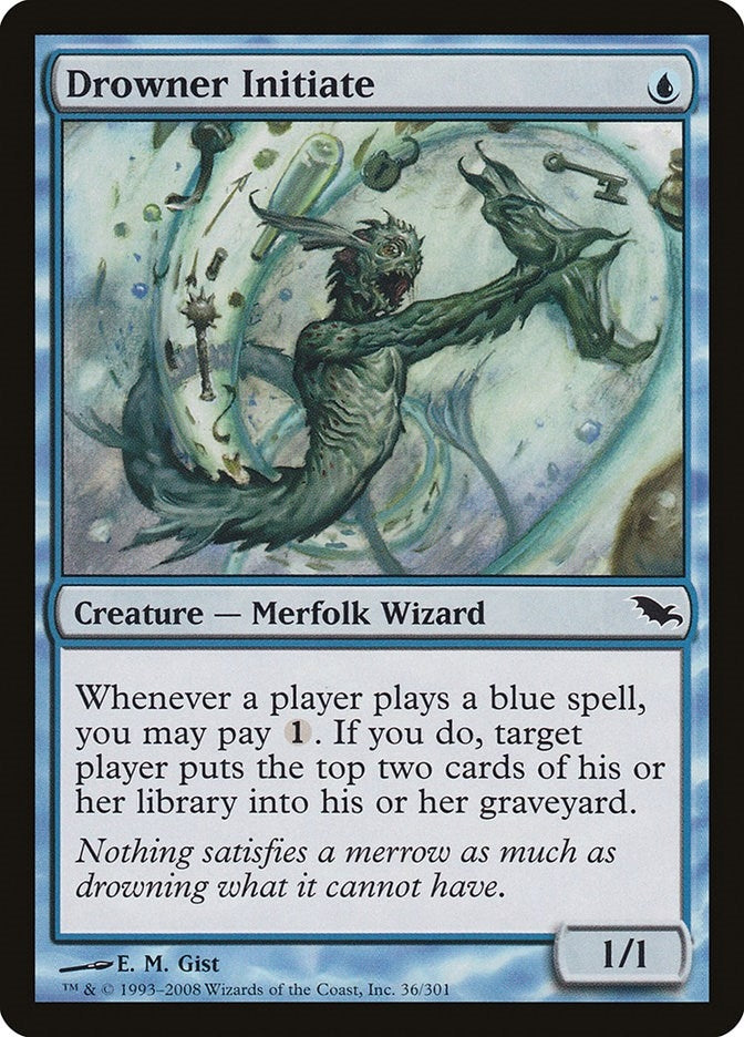 Image for Drowner Initiate (Shadowmoor) (36) - Magic: The Gathering