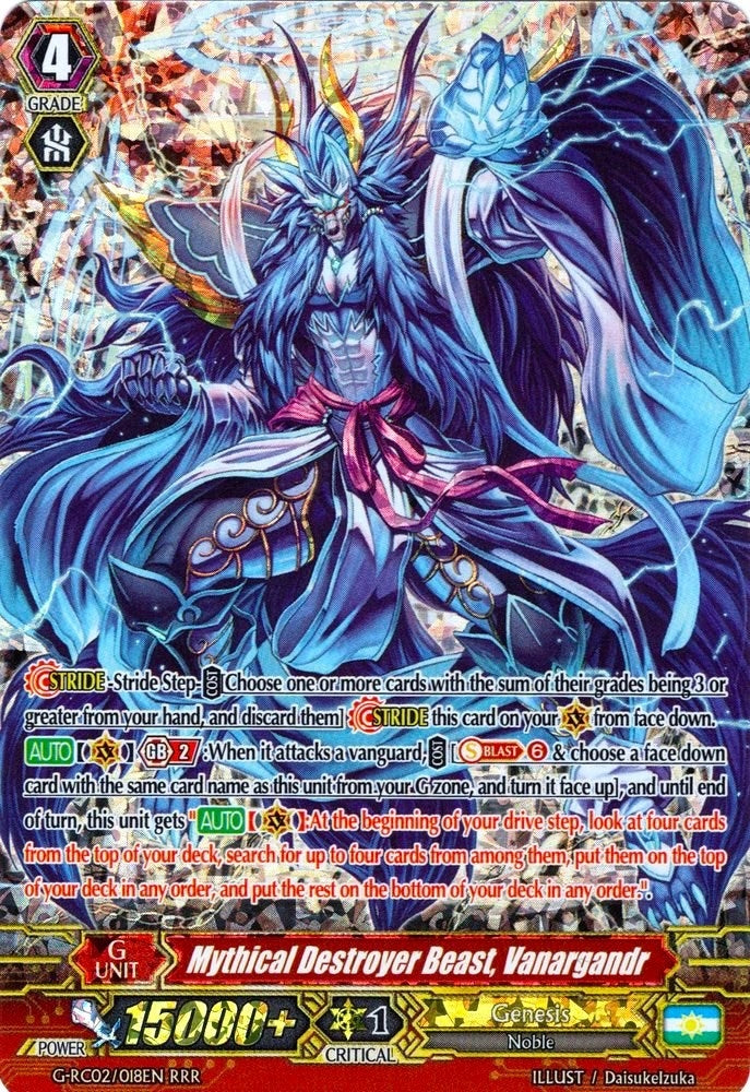 Image for Mythical Destroyer Beast, Vanargandr (G-RC02: Revival Collection) (G-RC02/018EN) - Cardfight Vanguard