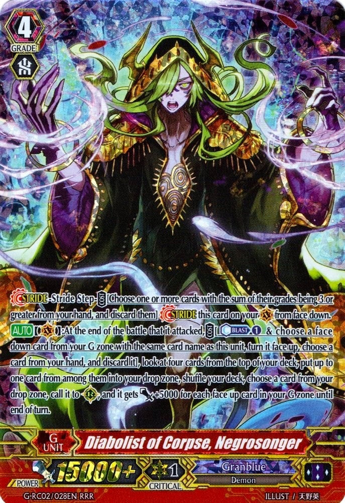 Image for Diabolist of Corpse, Negrosonger (G-RC02: Revival Collection) (G-RC02/028EN) - Cardfight Vanguard