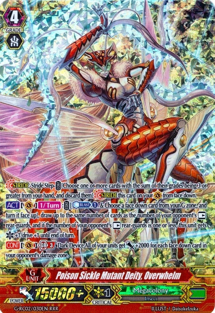 Image for Poison Sickle Mutant Deity, Overwhelm (G-RC02: Revival Collection) (G-RC02/030EN) - Cardfight Vanguard