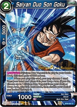 Image for Saiyan Duo Son Goku (Destroyer Kings Pre-Release Cards) (BT6-031_PR) - Dragon Ball Super: Masters