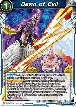 Image for Dawn of Evil (Destroyer Kings Pre-Release Cards) (BT6-051_PR) - Dragon Ball Super: Masters