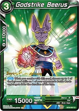 Image for Godstrike Beerus (Destroyer Kings Pre-Release Cards) (BT6-057_PR) - Dragon Ball Super: Masters