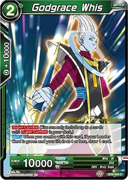 Image for Godgrace Whis (Destroyer Kings Pre-Release Cards) (BT6-058_PR) - Dragon Ball Super: Masters