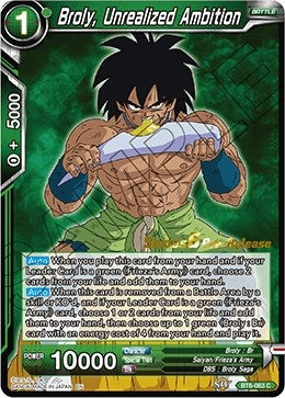 Image for Broly, Unrealized Ambition (Destroyer Kings Pre-Release Cards) (BT6-063_PR) - Dragon Ball Super: Masters
