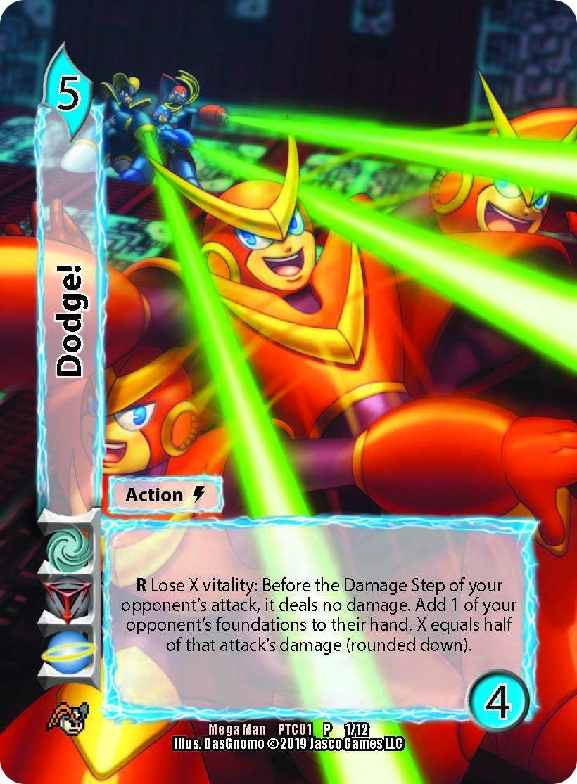 Image for Dodge! (Full Art) (2019 UFS PTC) (Mega Man: Rise of Masters) (1) - UniVersus