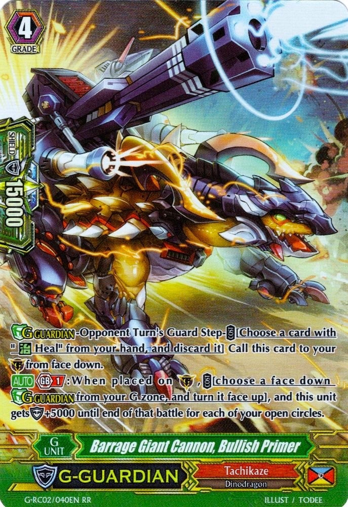 Image for Barrage Giant Cannon, Bullish Primer (G-RC02: Revival Collection) (G-RC02/040EN) - Cardfight Vanguard