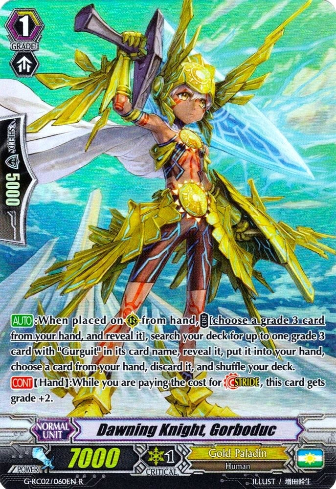 Image for Dawning Knight, Gorboduc (G-RC02: Revival Collection) (G-RC02/060EN) - Cardfight Vanguard