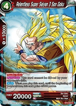 Image for Relentless Super Saiyan 3 Son Goku (Demo Deck Non-Foil) (Union Force) (BT2-004) - Dragon Ball Super: Masters