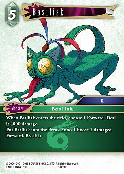 Image for Basilisk (Opus VIII) (8-059C) - Final Fantasy TCG
