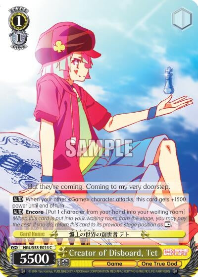 Image for Creator of Disboard, Tet (No Game No Life) (NGL/S58-E014 C) - Weiss Schwarz
