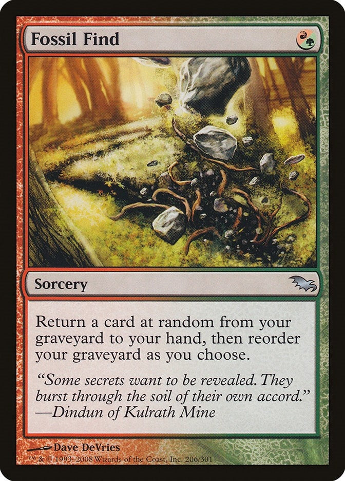 Image for Fossil Find (Shadowmoor) (206) - Magic: The Gathering