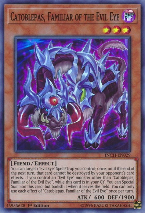 Image for Catoblepas, Familiar of the Evil Eye (The Infinity Chasers) (INCH-EN029) - YuGiOh