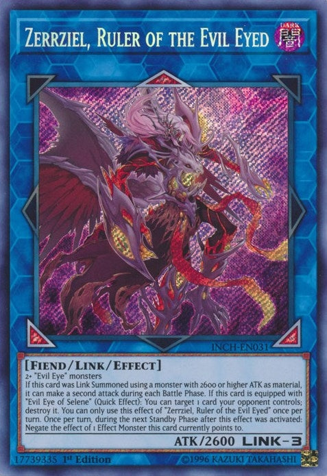 Image for Zerrziel, Ruler of the Evil Eyed (The Infinity Chasers) (INCH-EN031) - YuGiOh