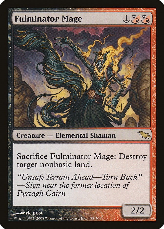 Image for Fulminator Mage (Shadowmoor) (188) - Magic: The Gathering