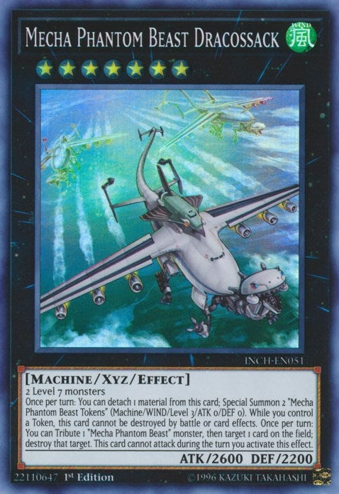 Image for Mecha Phantom Beast Dracossack (The Infinity Chasers) (INCH-EN051) - YuGiOh
