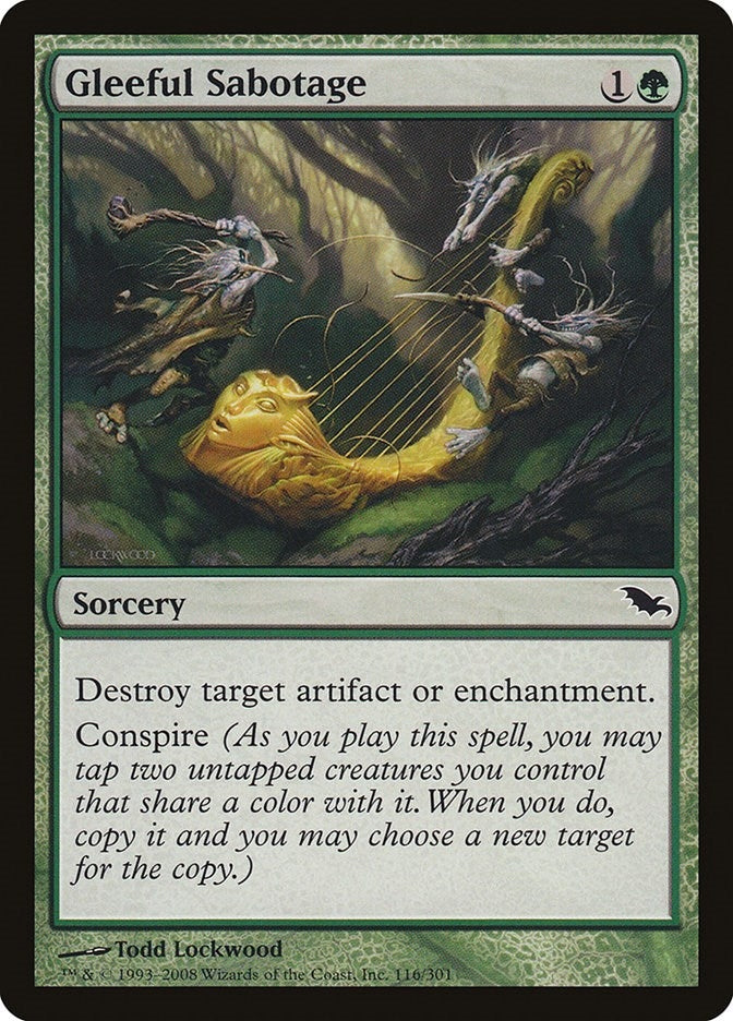 Image for Gleeful Sabotage (Shadowmoor) (116) - Magic: The Gathering
