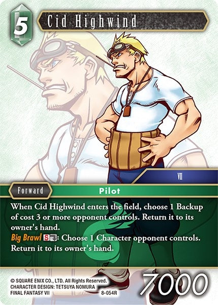 Image for Cid Highwind (Opus VIII) (8-054R) - Final Fantasy TCG