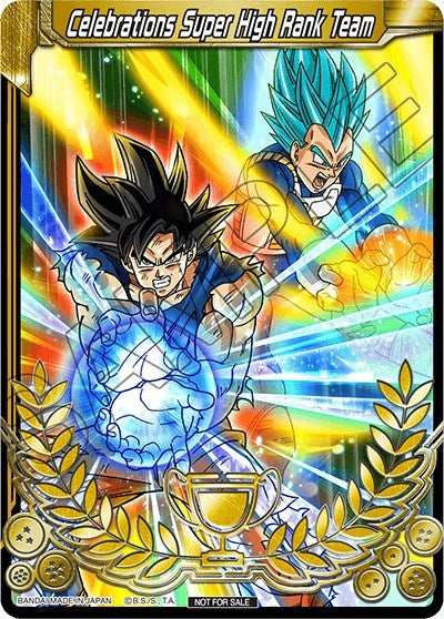 Image for Celebrations Super High Rank Team (Celebrations 2019 - Merit Card - Top 16) (Tournament Promotion Cards) - Dragon Ball Super: Masters