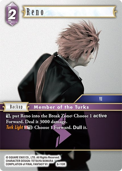 Image for Reno (Opus VIII) (8-110R) - Final Fantasy TCG