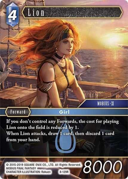 Image for Lion (Opus VIII) (8-129R) - Final Fantasy TCG