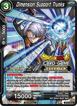 Image for Dimension Support Trunks (Level 2) (Judge Promotion Cards) (BT4-102) - Dragon Ball Super: Masters