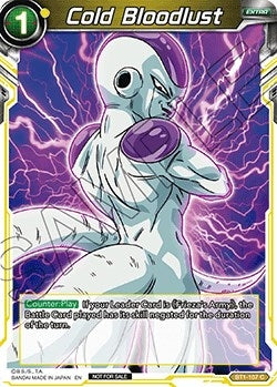 Image for Cold Bloodlust (Promotion Cards) (BT1-107) - Dragon Ball Super: Masters