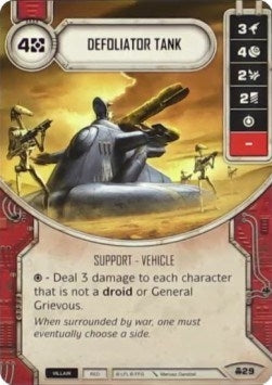 Image for Defoliator Tank (Convergence) (29) - Star Wars: Destiny