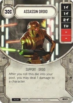 Image for Assassin Droid (Card Only) (Convergence) (53) - Star Wars: Destiny