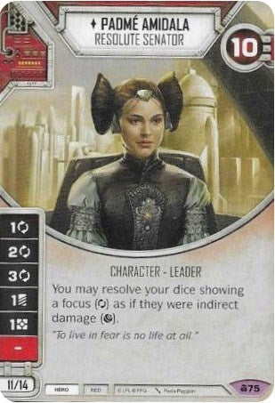 Image for Padme Amidala - Resolute Senator (Convergence) (75) - Star Wars: Destiny