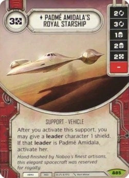 Image for Padme Amidala's Royal Starship (Convergence) (85) - Star Wars: Destiny
