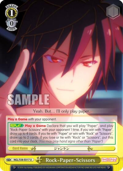 Image for Rock-Paper-Scissors (No Game No Life) (NGL/S58-E017 U) - Weiss Schwarz