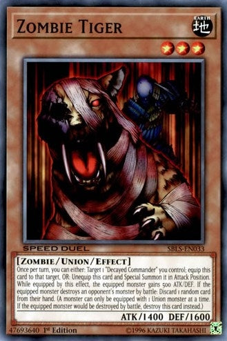 Image for Zombie Tiger (Speed Duel: Arena of Lost Souls) (SBLS-EN033) - YuGiOh