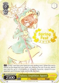 Image for Sakura: Amphibian Apparel (Spring Fest 2019) (Bushiroad Event Cards) (CCS/BSF2019-02 PR) - Weiss Schwarz