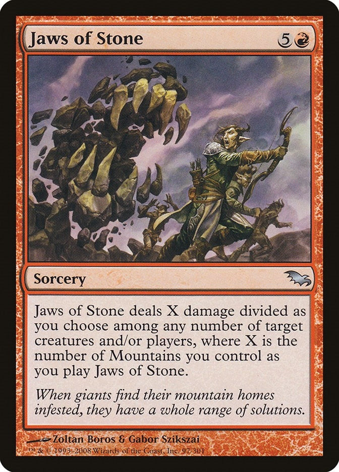 Image for Jaws of Stone (Shadowmoor) (97) - Magic: The Gathering