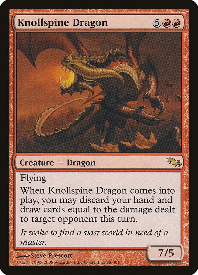 Image for Knollspine Dragon (Shadowmoor) (98) - Magic: The Gathering