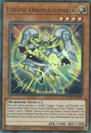 Image for Utopic Onomatopoeia (Duel Power) (DUPO-EN009) - YuGiOh