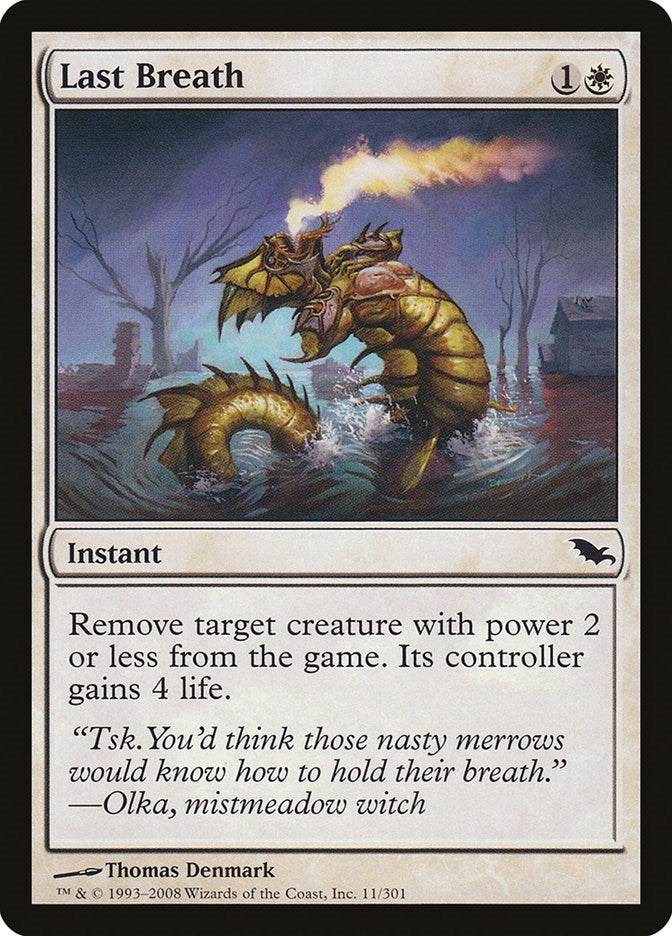 Image for Last Breath (Shadowmoor) (11) - Magic: The Gathering