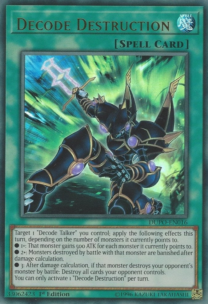 Image for Decode Destruction (Duel Power) (DUPO-EN016) - YuGiOh