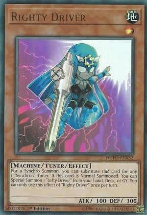 Image for Righty Driver (Duel Power) (DUPO-EN032) - YuGiOh