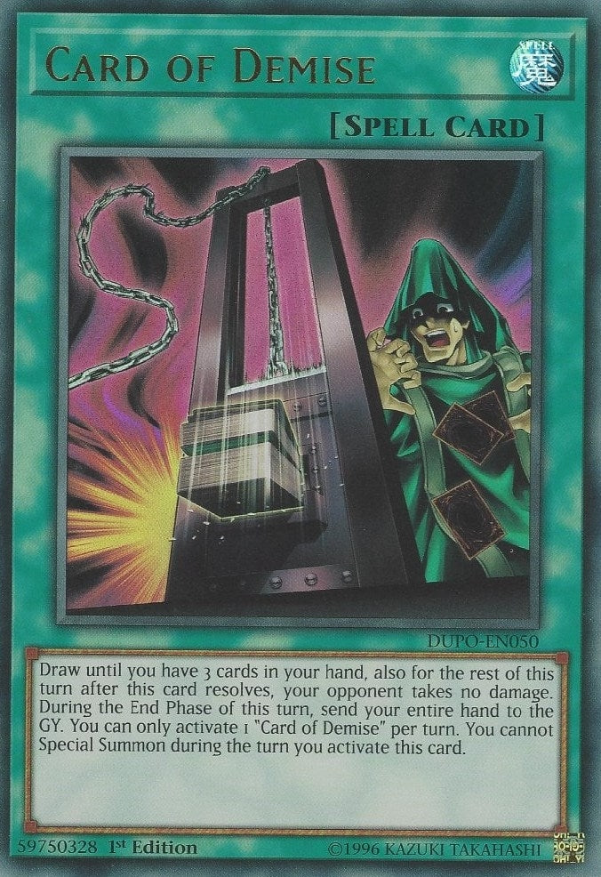 Image for Card of Demise (Duel Power) (DUPO-EN050) - YuGiOh