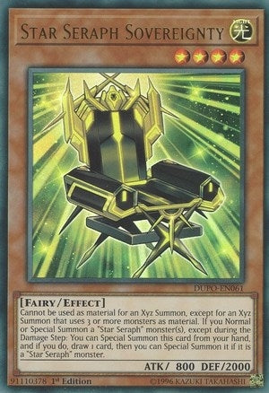 Image for Star Seraph Sovereignty (Duel Power) (DUPO-EN061) - YuGiOh
