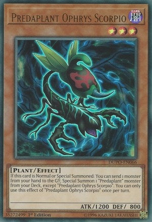 Image for Predaplant Ophrys Scorpio (Duel Power) (DUPO-EN066) - YuGiOh