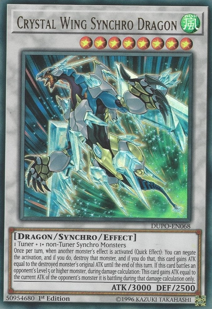 Image for Crystal Wing Synchro Dragon (Duel Power) (DUPO-EN068) - YuGiOh