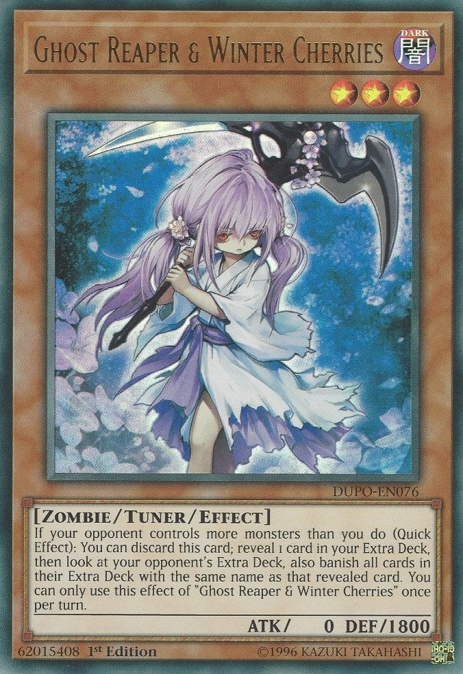 Image for Ghost Reaper & Winter Cherries (Duel Power) (DUPO-EN076) - YuGiOh