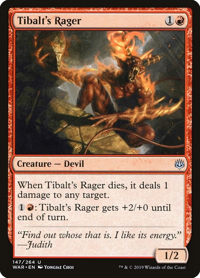 Image for Tibalt's Rager (War of the Spark) (147) - Magic: The Gathering
