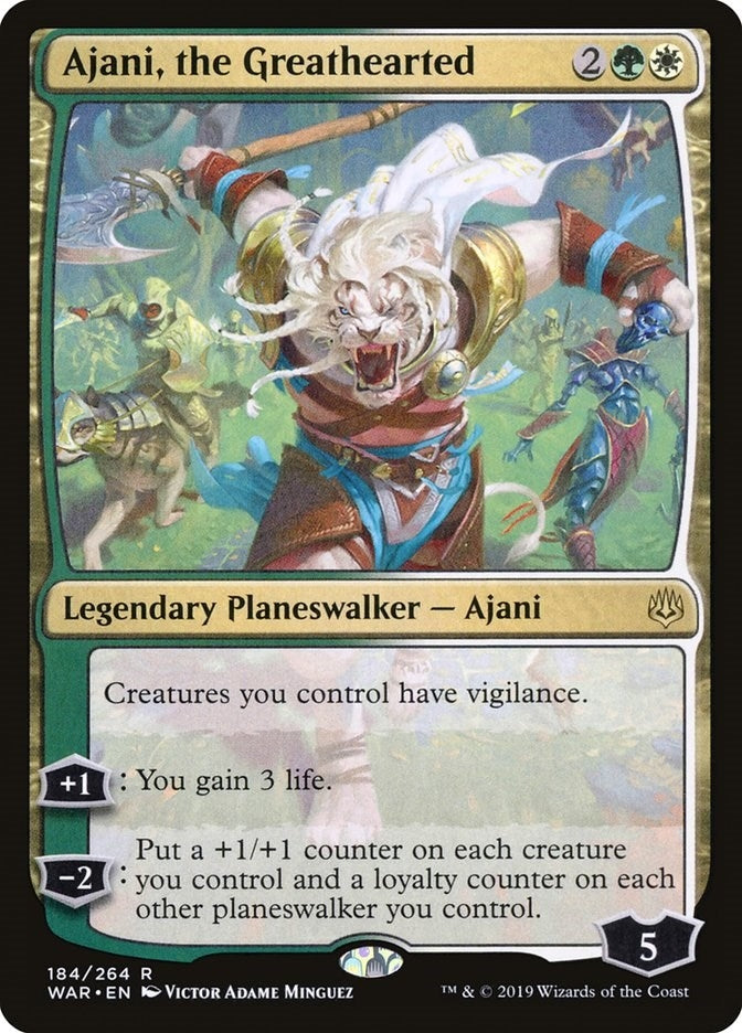 Image for Ajani, the Greathearted (War of the Spark) (184) - Magic: The Gathering