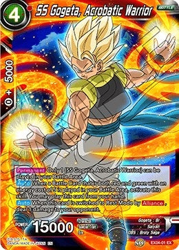 Image for SS Gogeta, Acrobatic Warrior (Expansion Deck Box Set 04: Unity of Saiyans) (EX04-01) - Dragon Ball Super: Masters