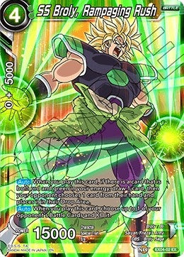 Image for SS Broly, Rampaging Rush (Expansion Deck Box Set 04: Unity of Saiyans) (EX04-02) - Dragon Ball Super: Masters